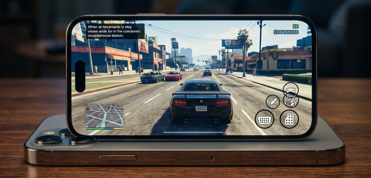 اجرای بازی GTA 5 روی آیفون ممکن شد! اجرای بازی GTA 5 روی آیفون ممکن شد!